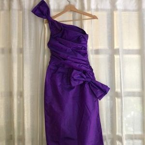 Vintage 80s Purple Party Dress